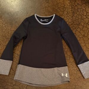 Under Armour Kids Long Sleeve Tee - Black and Gray